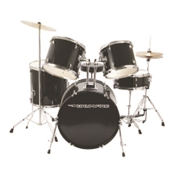 DrumFire Junior Drum Kit - Black