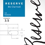 D'Addario Reserve Classic Bb Clarinet Reeds, Strength 3.0, 10-pack