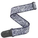 D'addario 2" Paisley Blue Guitar Strap