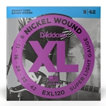 D'Addario EXL120 Nickel Wound Electric Guitar Strings, Super Light, 9-42