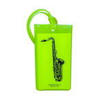 Saxophone Rubber ID Bag Tag