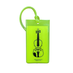 Violin Rubber ID Bag Tag
