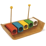 Green Tones Temple Wood Blocks w/Mallets