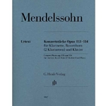 Concert Pieces, Op. 113-114 (Mendelssohn) for 2 Clarinets & Piano
