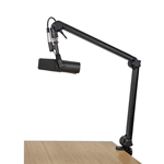 Deluxe Desk Mounted Broadcast-Podcast Boom Mic Stand - Gator Frameworks