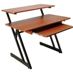 On-Stage Stands Workstation Desk - Rosewood