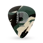 D'addario Camo Celluloid Guitar Picks, 10pk Med