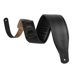 Levy's 3" Top Grain Leather Guitar Strap Black