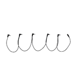 Gator 5 Output Daisy Chain Cable w/ Female Input