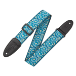 Levy's Boho Jacquard Serier Blue Guitar Strap