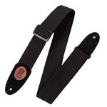 Levy's 2" Signature Series Woven Black Guitar Strap