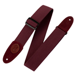 Levy's Signature Cotton Burgandy Guitar Strap