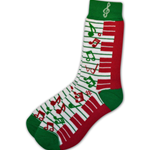 Holiday Keyboard Notes Socks Ladies 9-11