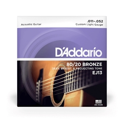 D'Addario Acoustic 80/20 Guitar Cust Lite