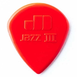 Nylon Jazz III Picks - Red