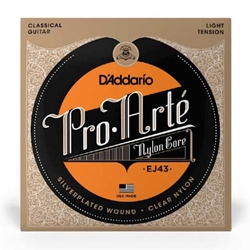 D'Addario EJ43 Pro-Arte Nylon Classical Guitar Strings, Light Tension