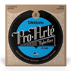 D'Addario EJ46 Pro-Arte Nylon Classical Guitar Strings, Hard Tension