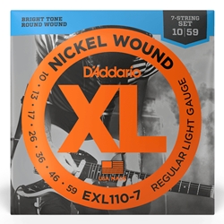 D'Addario EXL110-7 Regular Lite 7-String Electric Guitar Strings 10-59