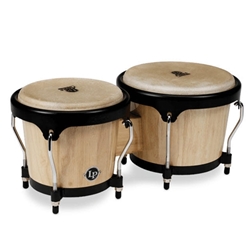 Latin Percussion Aspire Wood Bongos Natural