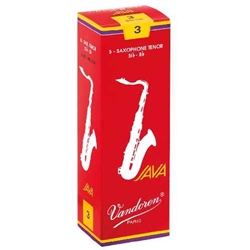 Vandoren Java Filed Red Cut Tenor Reeds (Strength 2.5)