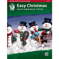 Easy Christmas Solos, Level 1 for Viola & Piano or CD