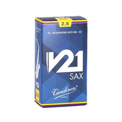 Vandoren V21 Alto Sax Reeds 2.5 - 10pk