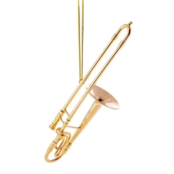 Trombone Ornament 4.5"