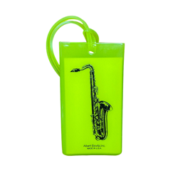 Saxophone Rubber ID Bag Tag