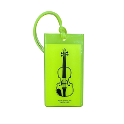Violin Rubber ID Bag Tag