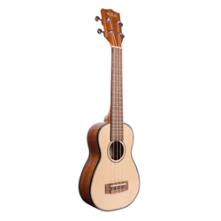 Kala Solid Gloss Spruce Top Long Neck Soprano Ukulele