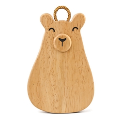 Green Tones Baby Bear Wood Shaker