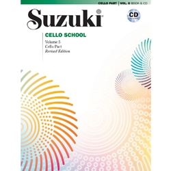 Suzuki Cello School, Vol. 5 Book & CD
