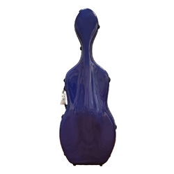 HS Violins Fiberglass Cello Case (4/4 Size), Purple