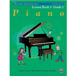 Alfred's Basic Graded Piano Course: Lesson Book 3 - Grade 1