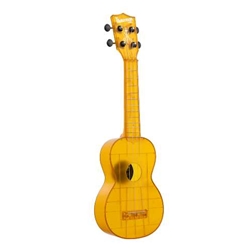 Kala Waterman Amber Yellow Transparent Ukulele