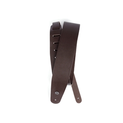 D'addario 2.5" Brown Leather Guitar Strap