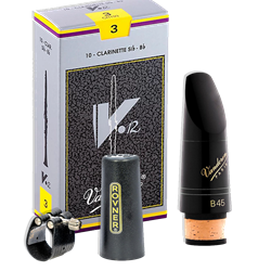 Vandoren B45 Mouthpiece with Rovner Ligature and V12 Reeds