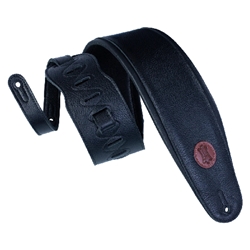 Levy's 4 1/2" Black Garment Leather Bass Strap