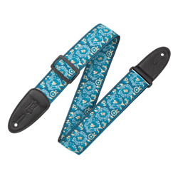 Levy's Boho Jacquard Serier Blue Guitar Strap