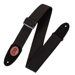 Levy's 2" Signature Series Woven Black Guitar Strap